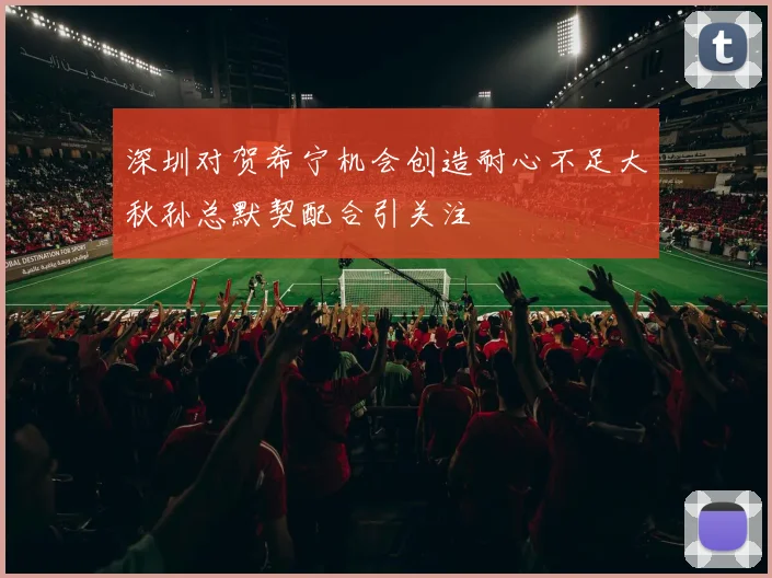 深圳对贺希宁机会创造耐心不足大秋孙总默契配合引关注